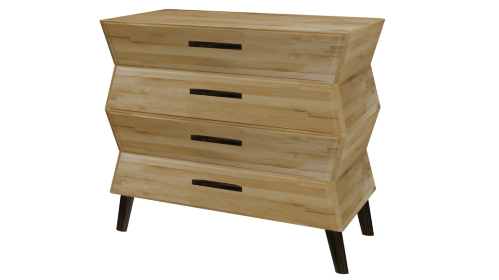 Commode scandinave 4 tiroirs